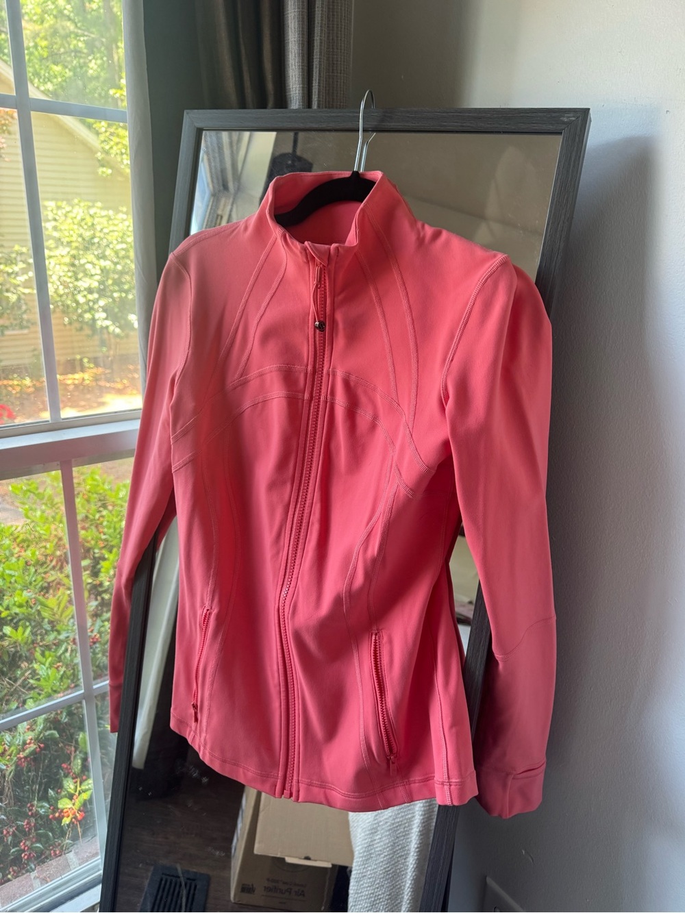 lululemon athletica Coral Pink Zip-Up Define Jacket